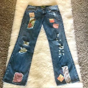 Miss Me Distressed/patchwork’s Jeans size 30